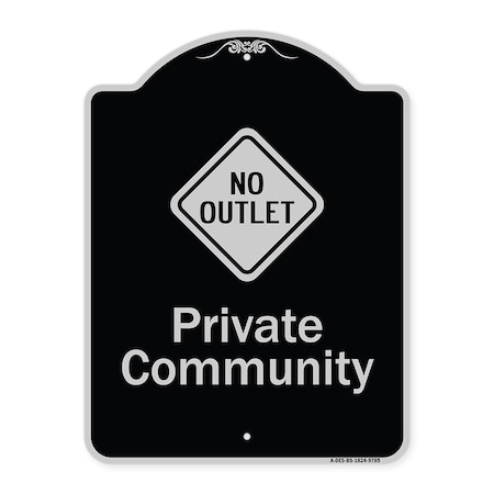 Designer Series-Private Community With No Outlet Symbol